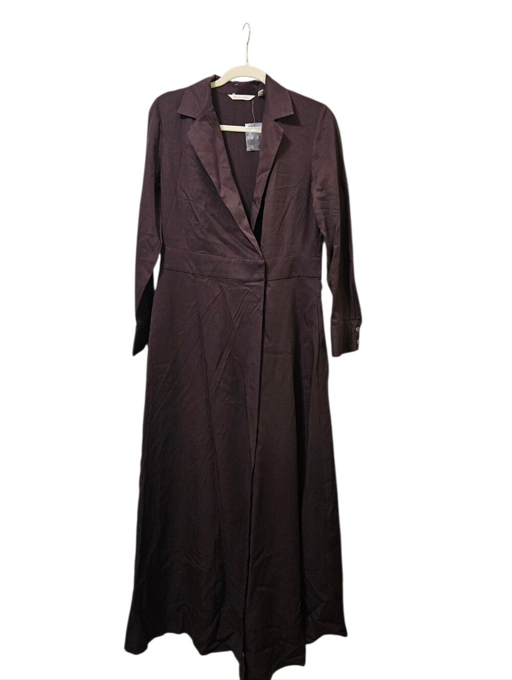 Soft Surroundings Rich Chocolate Brown Quintessa Maxi Dress NEW